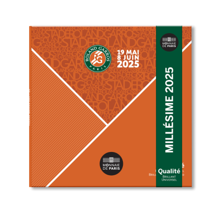 Monnaie de Paris 2025- ROLAND GARROS-Miniset Roland Garros BU Monnaie de Paris 2025- ROLAND GARROS-Miniset Roland Garros BU