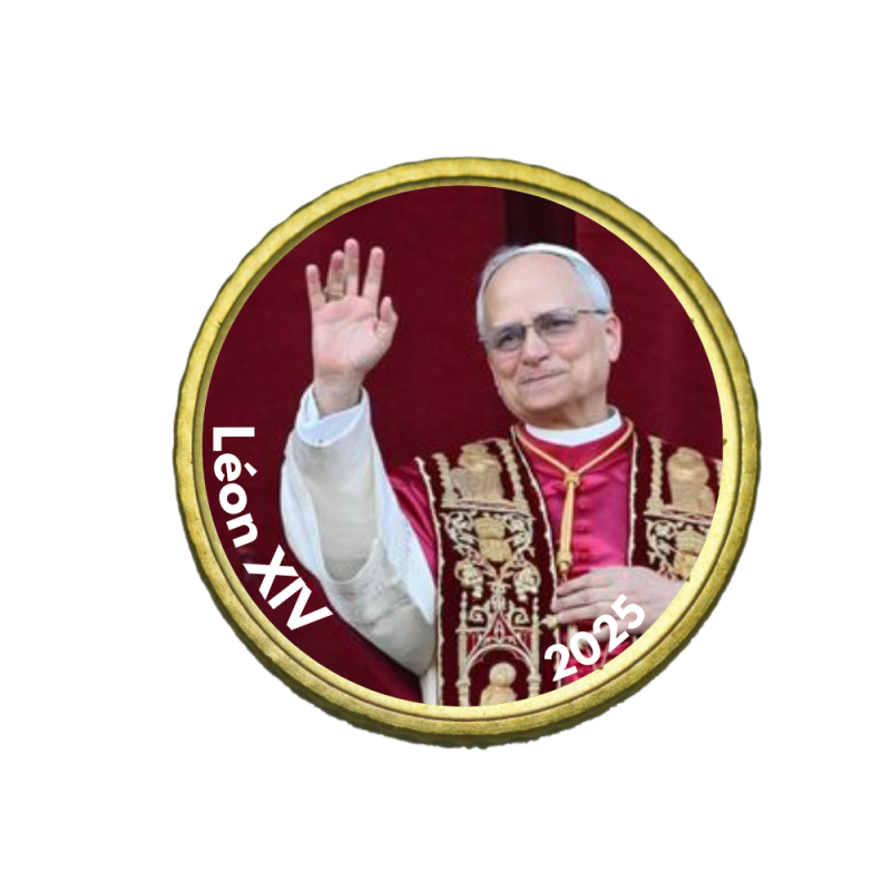 Vatican 2025- La collection 50 cts domé couleur- Léon XIV