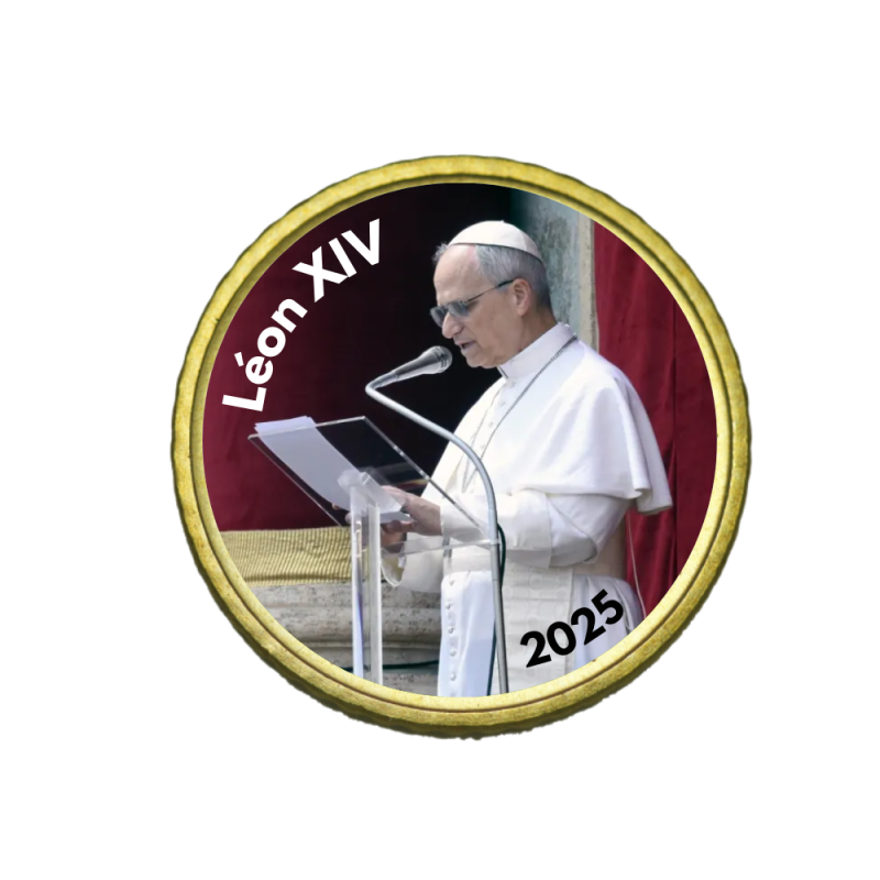 Vatican 2025- La collection 50 cts domé couleur- Léon XIV