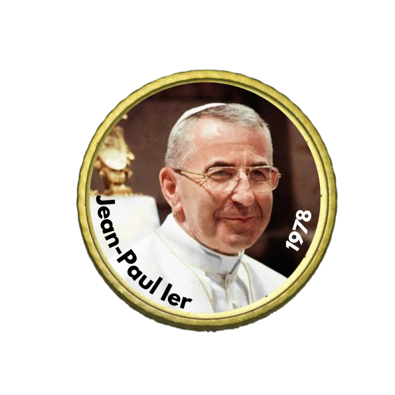 Vatican 2025- La collection 50 cts domé couleur- Les derniers papes