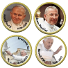Vatican 2025- La collection 50 cts domé couleur- Les derniers papes Vatican 2025- La collection 50 cts domé couleur- Les derniers papes