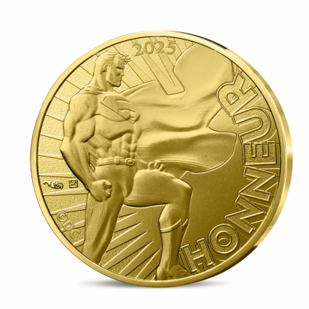 Monnaie de Paris-  DC COMICS - 90 ANS - VAGUE 2-500€ Or Superman - Honneur  n° 2 sur 2