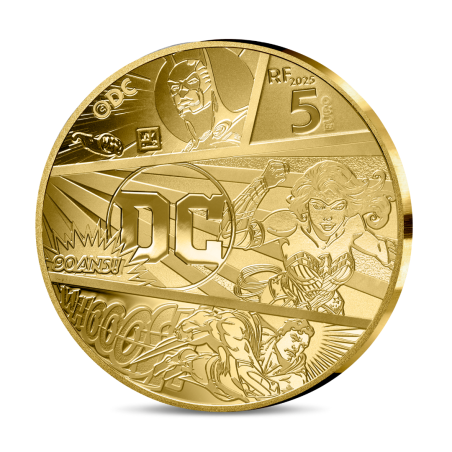Monnaie de Paris 2025- DC COMICS - 90 ANS-200€ 1 oz Or BE - Justice League Monnaie de Paris 2025- DC COMICS - 90 ANS-200€ 1 oz Or BE - Justice League