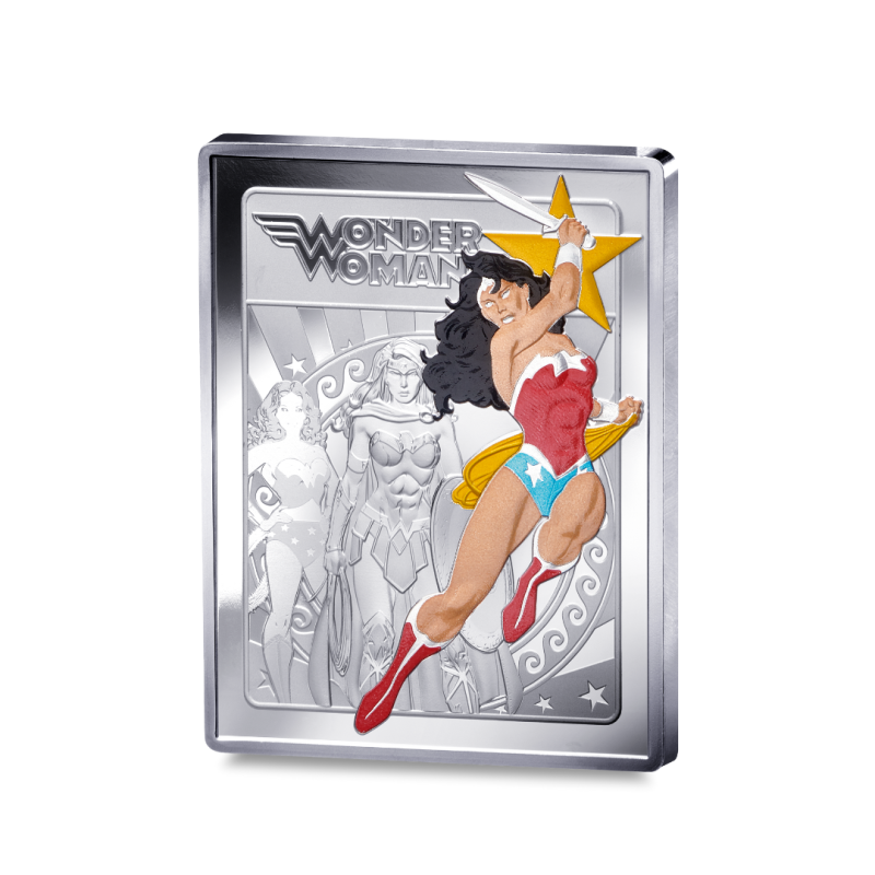 Monnaie de Paris 2025- DC COMICS - 90 ANS-10€ Argent BE Colorisée rectangulaire - Wonder Woman