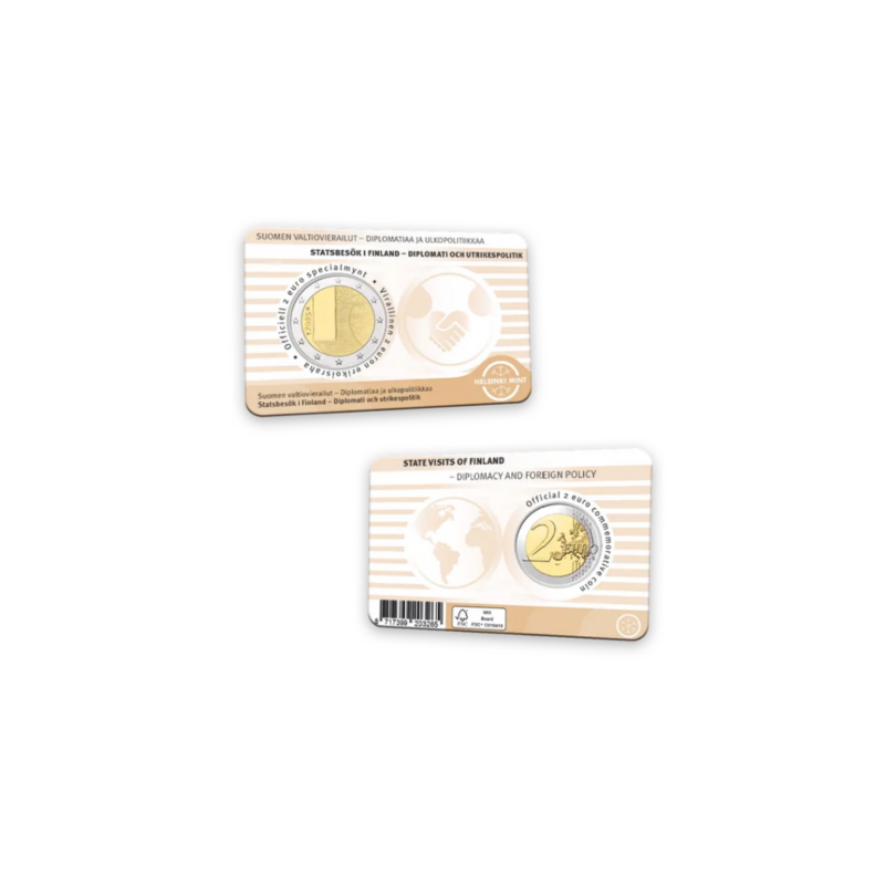 Finlande 2025 - 2 euro commémorative – Diplomatie et Politique-Version Finlandaise