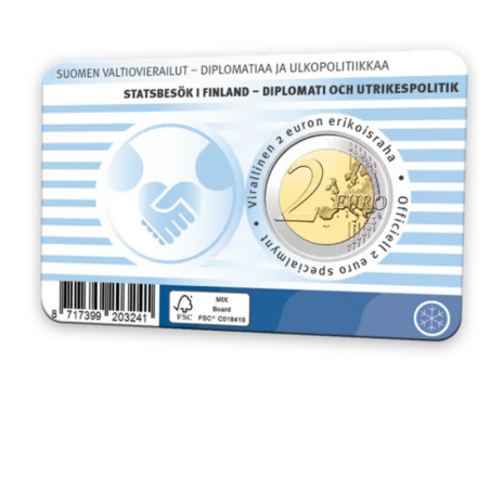 Finlande 2025 - 2 euro commémorative Collection complète – Diplomatie et Politique- Finlande 2025 - 2 euro commémorative Collection complète – Diplomatie et Politique-
