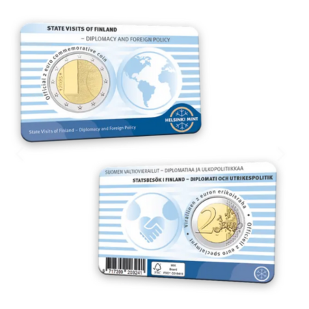 Finlande 2025 - 2 euro commémorative Collection complète – Diplomatie et Politique- Finlande 2025 - 2 euro commémorative Collection complète – Diplomatie et Politique-