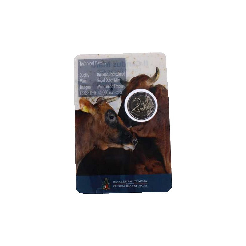 Malte 2025 - 2 euro commémorative  BU –  Bœuf maltais