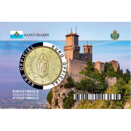 Saint Marin 2023 – Coincard ESI 50 centimes " Première Tour - Guaita" Saint Marin 2023 – Coincard ESI 50 centimes " Première Tour - Guaita"