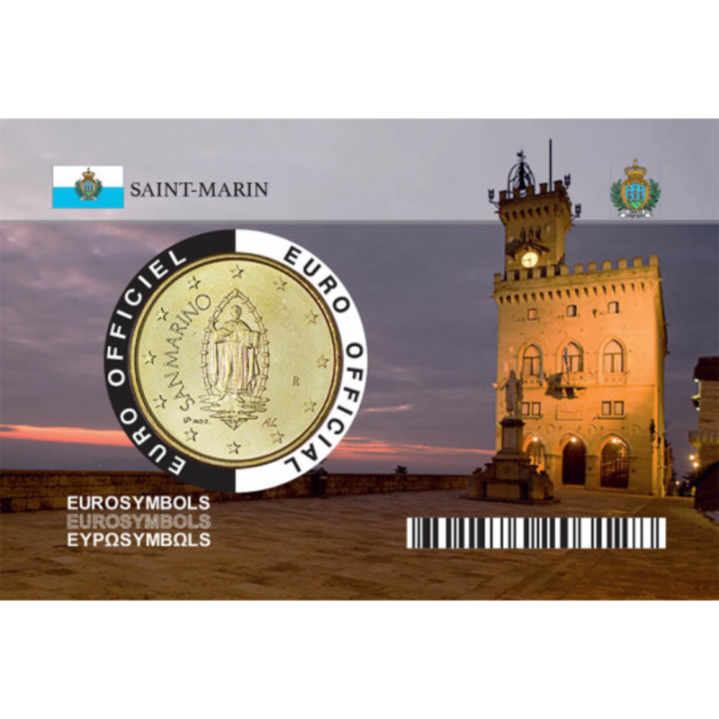 Saint Marin 2023 – Coincard ESI 50 centimes " Place de la liberté"