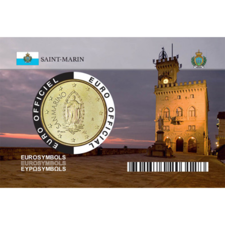 Saint Marin 2023 – Coincard ESI 50 centimes " Place de la liberté" Saint Marin 2023 – Coincard ESI 50 centimes " Place de la liberté"