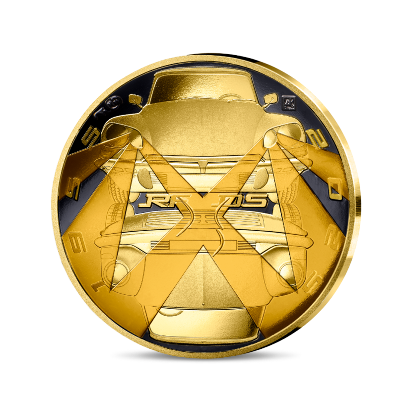 Monnaie de Paris 2025-70 ANS DE LA DS- 20€ 1/10 oz Or BE colorisée