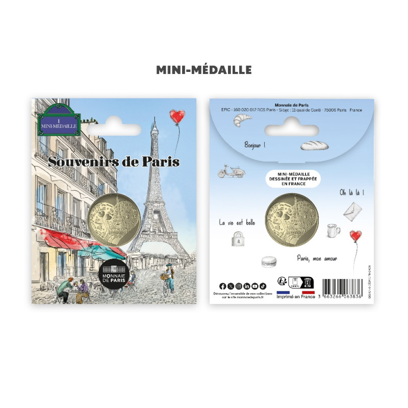 Monnaie de Paris 2025-SOUVENIRS DE PARIS-Mini-médaille - Sacré-Cœur