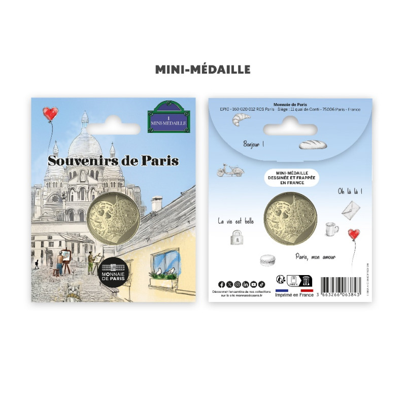 Monnaie de Paris 2025-SOUVENIRS DE PARIS-Mini-médaille - Sacré-Cœur