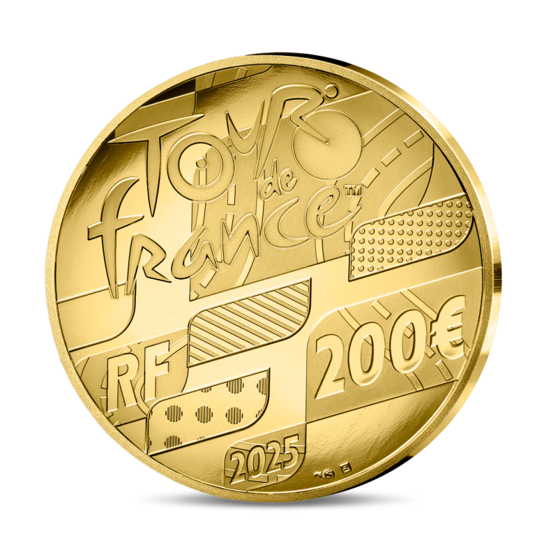 Monnaie de paris 2025-TOUR DE FRANCE-200€ 1 oz Or BE - Départ/Arrivée