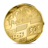 Monnaie de paris 2025-TOUR DE FRANCE-50€ Or 1/4 oz. BE - Carte des étapes Monnaie de paris 2025-TOUR DE FRANCE-50€ Or 1/4 oz. BE - Carte des étapes