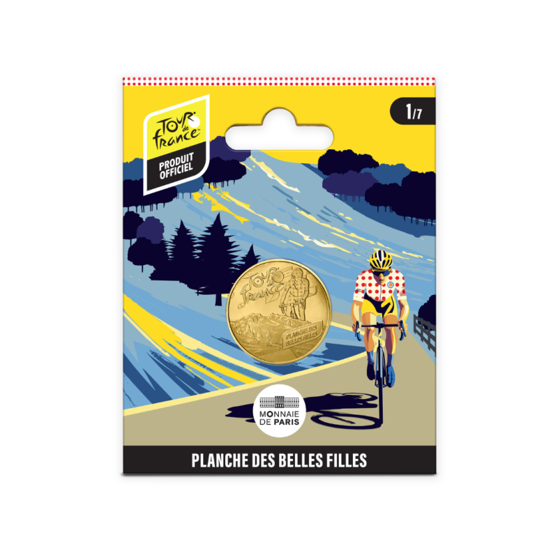 Monnaie de paris 2025-TOUR DE FRANCE-Mini-médaille - Planche des Belles Filles 1/7