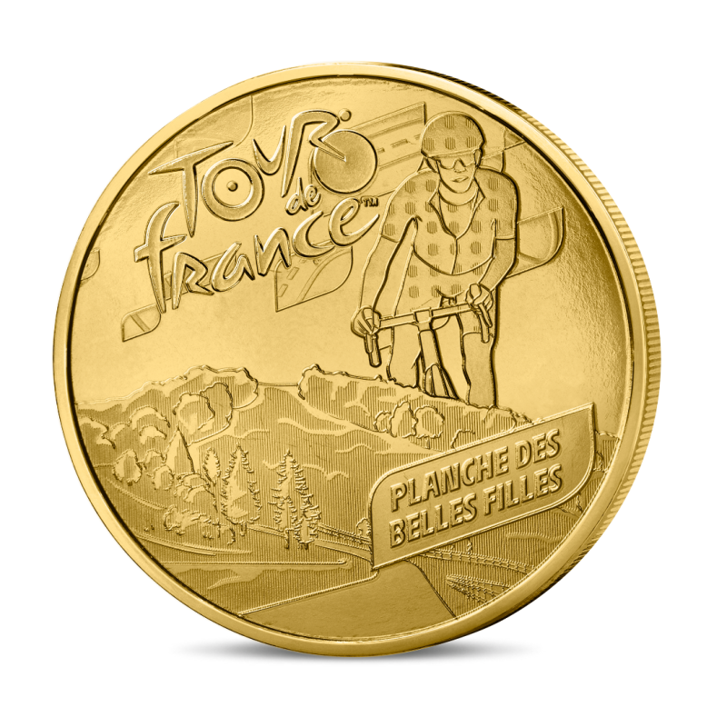 Monnaie de paris 2025-TOUR DE FRANCE-Mini-médaille - Planche des Belles Filles 1/7