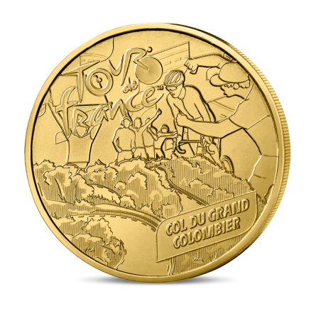 Monnaie de paris 2025-TOUR DE FRANCE-Mini-médaille - Col du Grand Colombier 2/7 Monnaie de paris 2025-TOUR DE FRANCE-Mini-médaille - Col du Grand Colombier 2/7