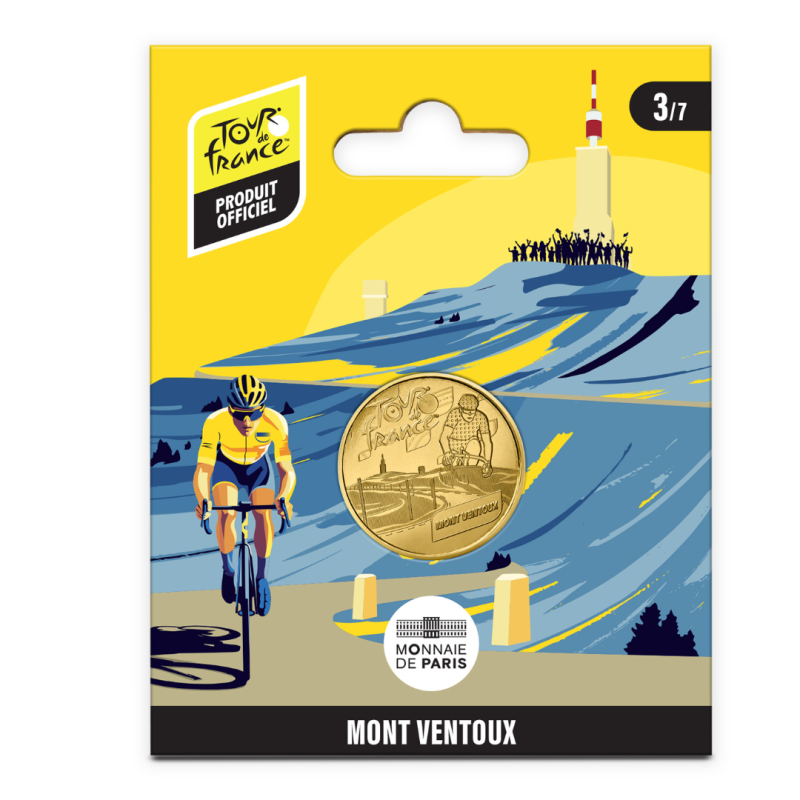 Monnaie de paris 2025-TOUR DE FRANCE-Mini-médaille - Mont Ventoux 3/7