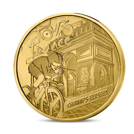 Monnaie de paris 2025-TOUR DE FRANCE-Mini-médaille - Champs Elysées 6/7 Monnaie de paris 2025-TOUR DE FRANCE-Mini-médaille - Champs Elysées 6/7