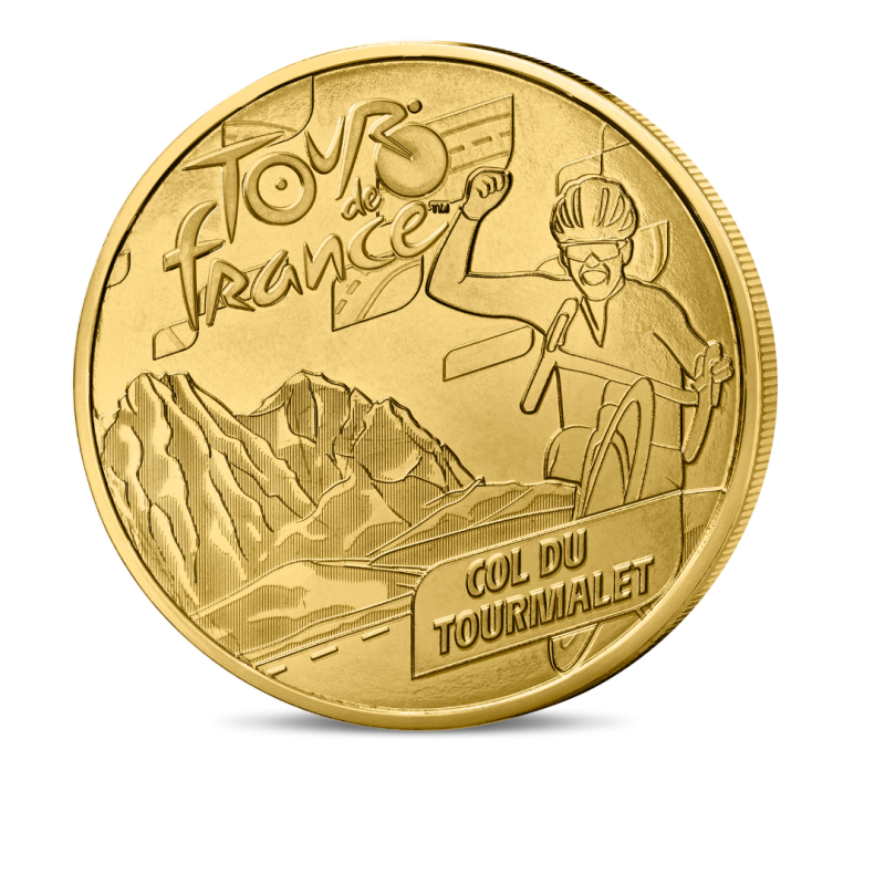 Monnaie de paris 2025-TOUR DE FRANCE-Mini-médaille - Col du Tourmalet 5/7