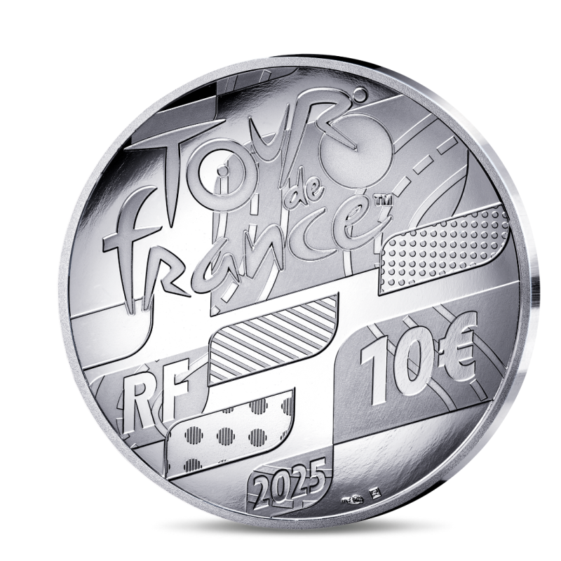Monnaie de paris 2025-TOUR DE FRANCE-10€ Argent BE - Départ/Arrivée