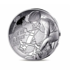 Monnaie de paris 2025-TOUR DE FRANCE-10€ Argent BE - Carte des étapes