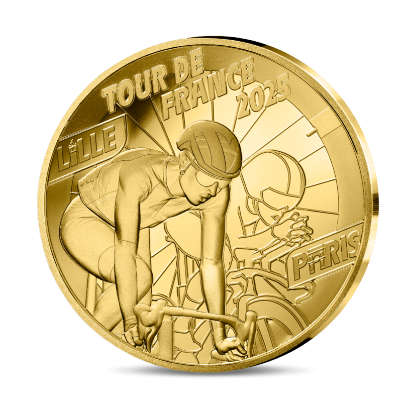 Monnaie de paris 2025-TOUR DE FRANCE-200€ 1 oz Or BE - Départ/Arrivée