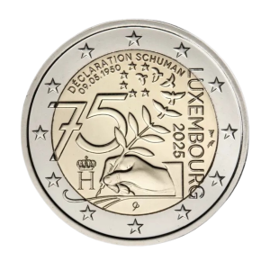 Luxembourg 2025 - 2 euro commémorative - 75 ans Déclaration Schuman