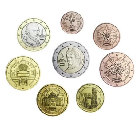 Autriche 2025 -  Série complète euro UNC