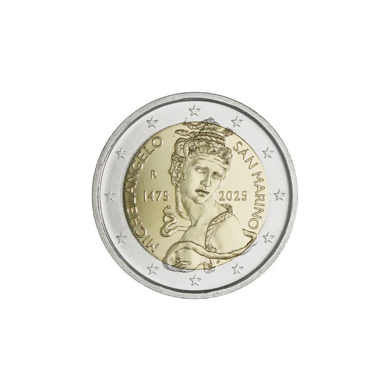 Saint Marin 2025 – 2 euro commémorative Michel-Ange