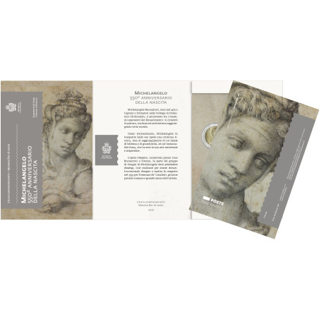 Saint Marin 2025 – 2 euro commémorative Michel-Ange Saint Marin 2025 – 2 euro commémorative Michel-Ange
