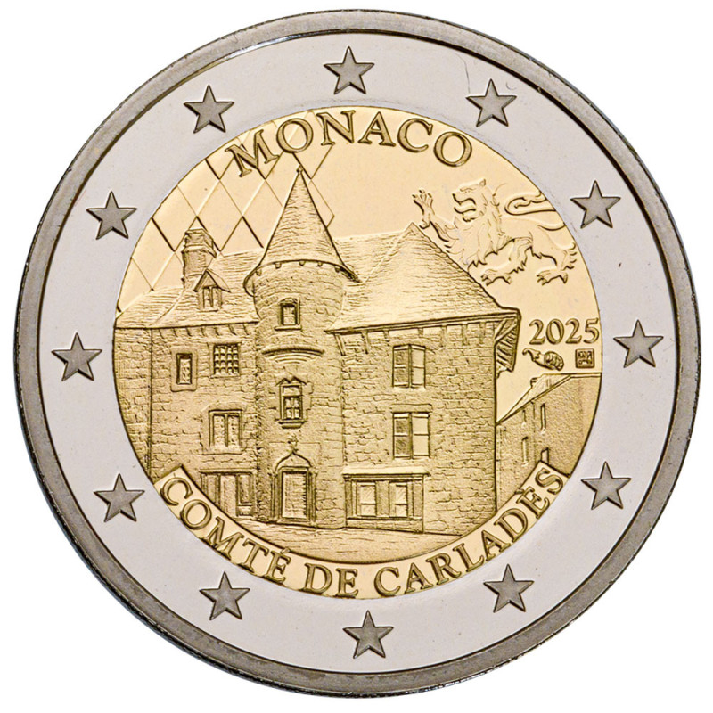 Monaco 2025- 2 euros commémorative – Comté de Carladès
