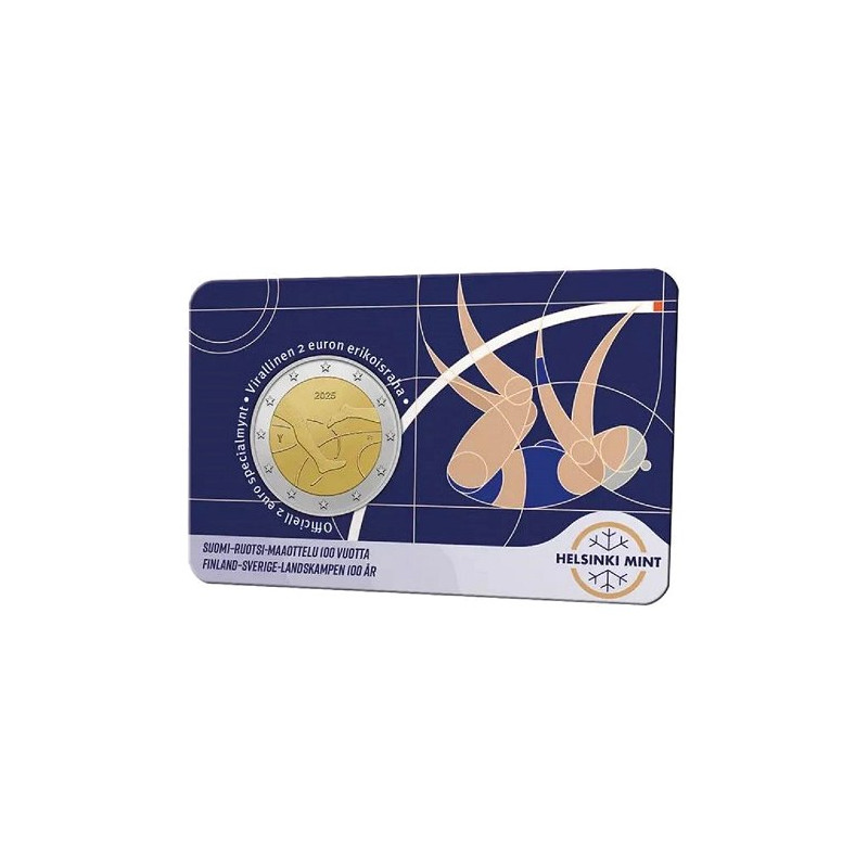Finlande 2025 - 2 euro commémorative -100 ans des Jeux Finnkampen-Coincard Version Femme