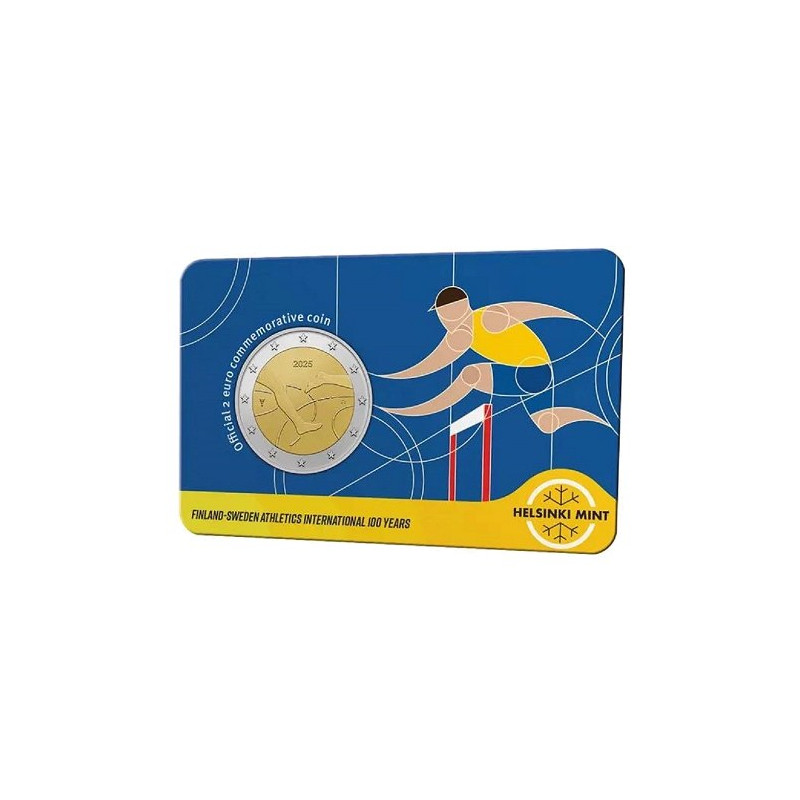 Finlande 2025 - 2 euro commémorative -100 ans des Jeux Finnkampen-Coincard Version Homme