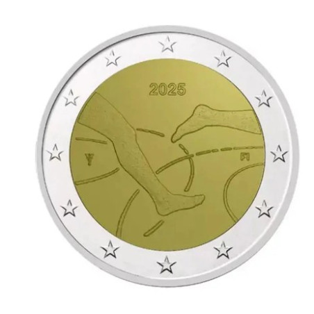 Finlande 2025 - 2 euro commémorative -100 ans des Jeux Finnkampen-Coincard Version Homme Finlande 2025 - 2 euro commémorative -100 ans des Jeux Finnkampen-Coincard Version Homme