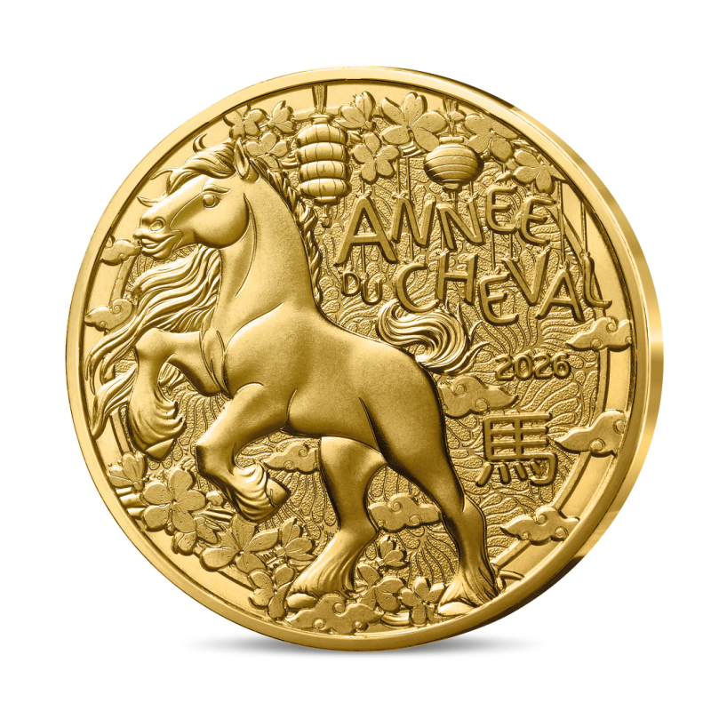 Monnaie de Paris 2026 - SERIE DU CALENDRIER LUNAIRE CHINOIS- Année du Cheval 1/4€