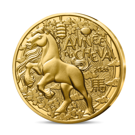 Monnaie de Paris 2026 - SERIE DU CALENDRIER LUNAIRE CHINOIS- Année du Cheval 1/4€ Monnaie de Paris 2026 - SERIE DU CALENDRIER LUNAIRE CHINOIS- Année du Cheval 1/4€
