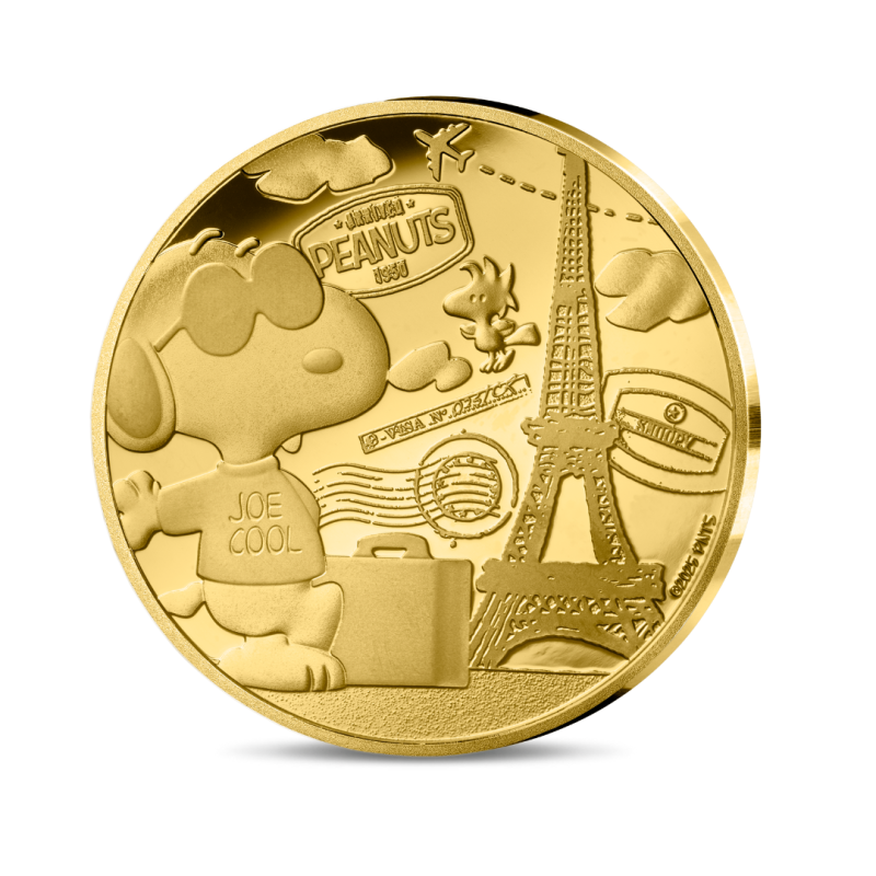 Monnaie de Paris 2025- PEANUTS - 75 ANS DE SNOOPY-50€ Or 1/4 oz. BE