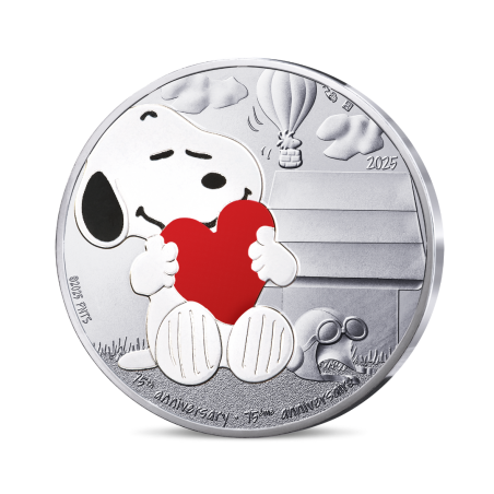 Monnaie de Paris 2025- PEANUTS - 75 ANS DE SNOOPY-Pack duo: 10€ Argent + 50€ Argent colorisées Monnaie de Paris 2025- PEANUTS - 75 ANS DE SNOOPY-Pack duo: 10€ Argent + 50€ Argent colorisées