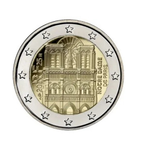 France 2025 -PARIS 2024 JO UNC – 2€ commémorative "Notre Dame de Paris"