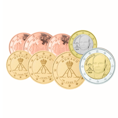 Monaco Albert - Série 2 complète euro neuve Monaco Albert - Série 2 complète euro neuve