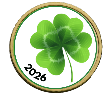 Euro 2026 Trèfle à 4 Feuilles - Pièce Porte-Bonheur