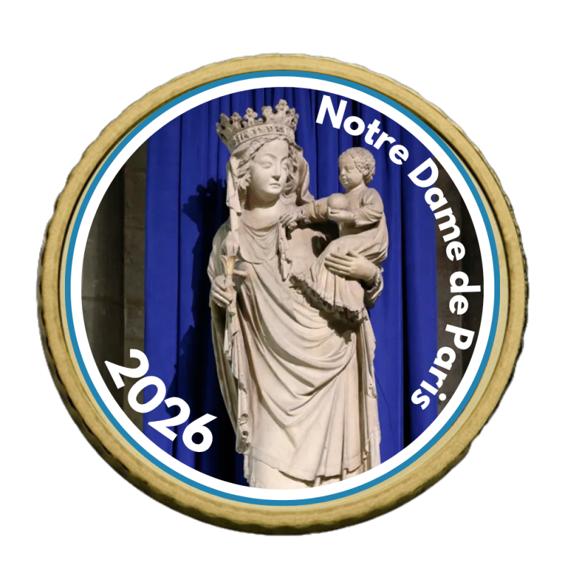 Notre Dame 2026-50 cts domé couleur- Collection complète