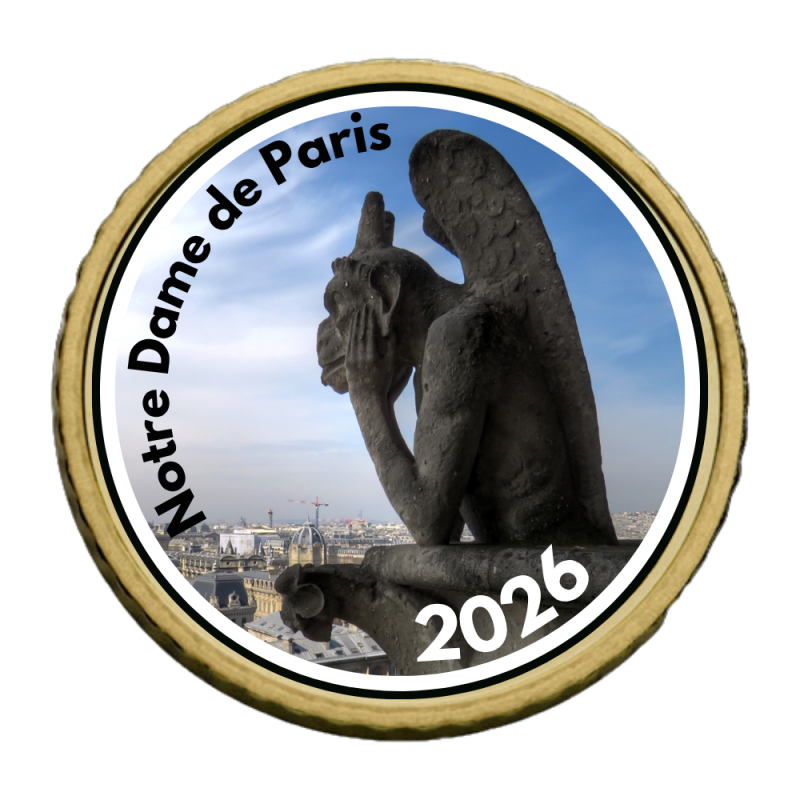 Notre Dame 2026-50 cts domé couleur- Collection complète