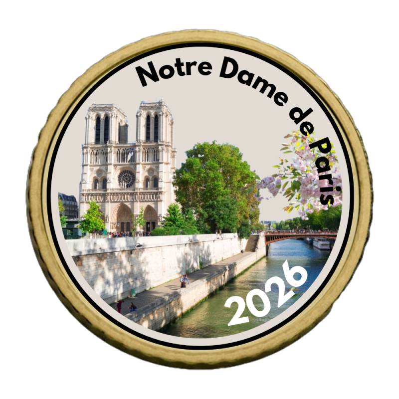 Notre Dame 2026-50 cts domé couleur- Collection complète