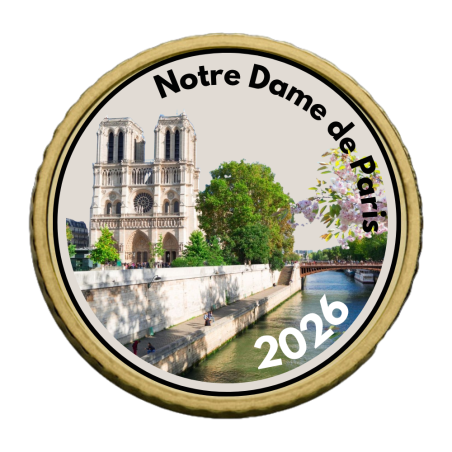 Notre Dame 2026-50 cts domé couleur- Collection complète Notre Dame 2026-50 cts domé couleur- Collection complète