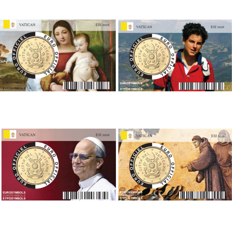 Vatican 2026 Collection complète - 50 centimes incluse