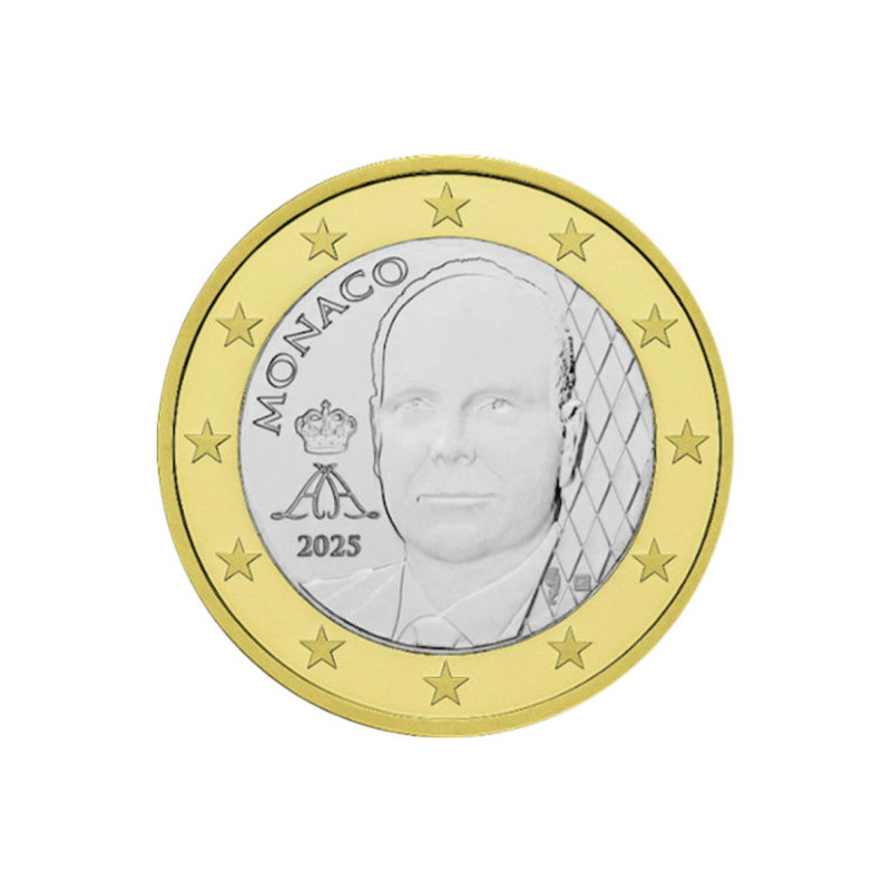 Monaco 2025-  1 euro Albert Nouvelle Face